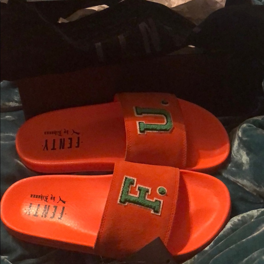 Brand New Rihanna Fenty Suede Slides
